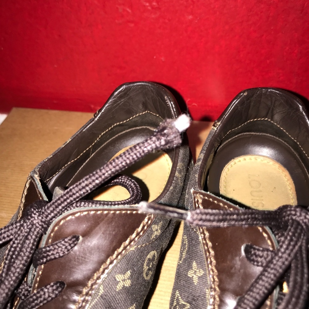 Louis Vuitton Monogram Idylle/Leather Sneakers - Picture 7 of 8